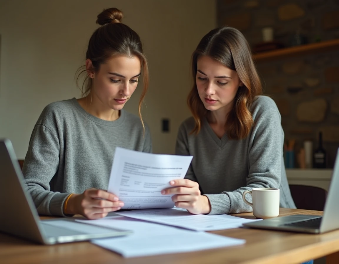 Femme préparant les documents administratifs pour la publication des bans de mariage à Saint-Malo